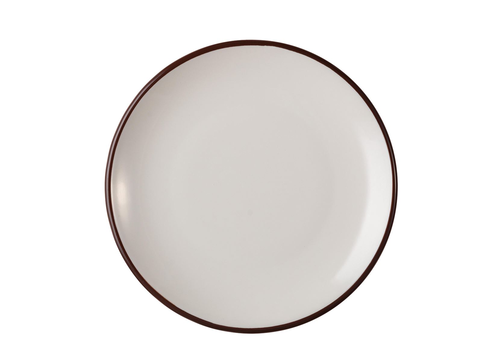 Modest Brown 17 cm Coupe Plate