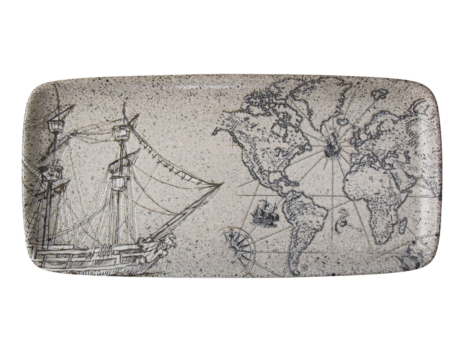 Piri Quadro Rectangle Plate 35 cm