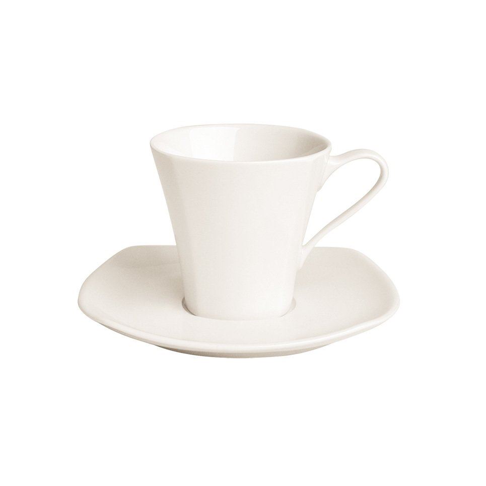 Square Porcelain Tea Cup Set