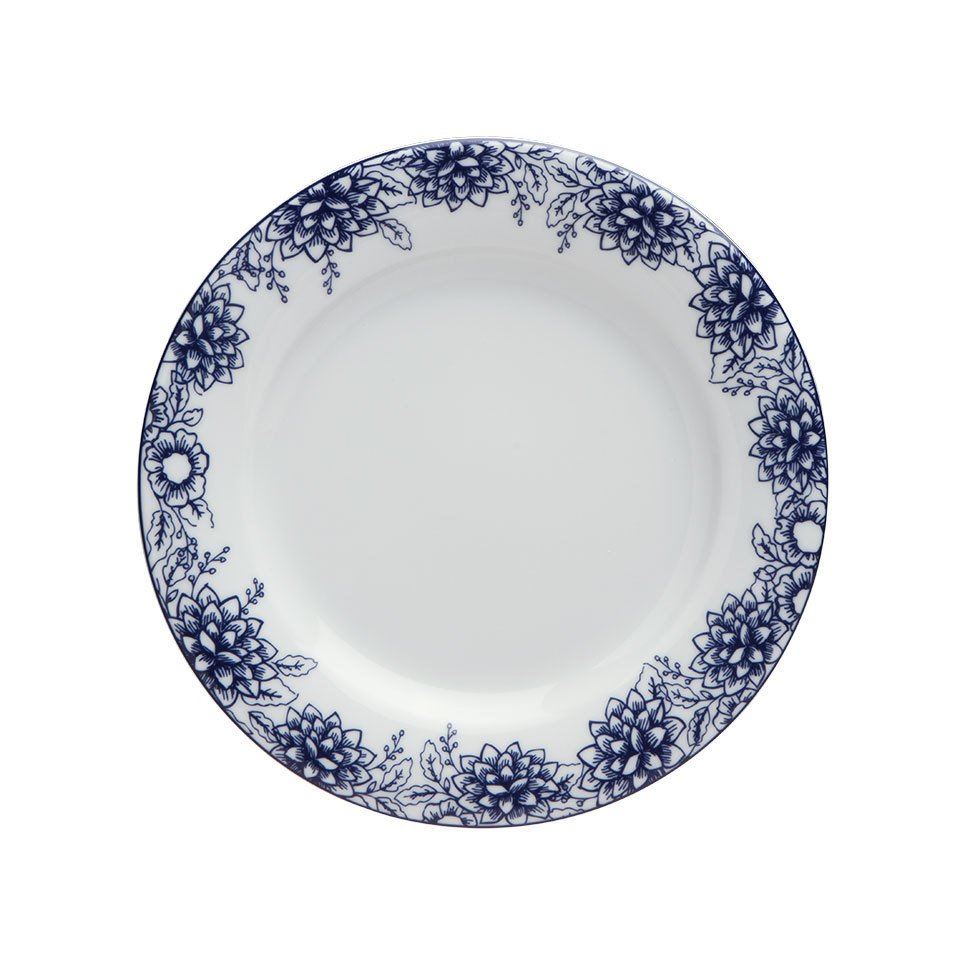 Blue Manoir Porselen Düz Tabak A+P