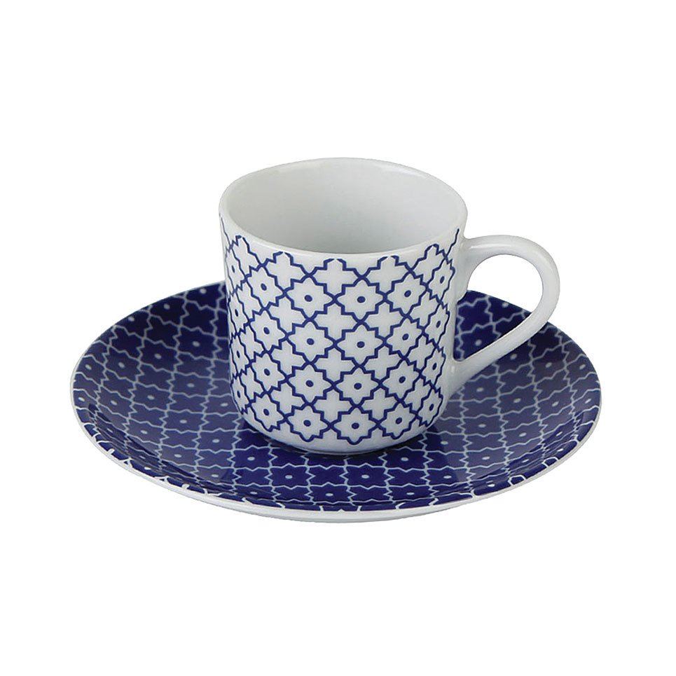 Blue Passion Porselen Kahve Fincan Takımı