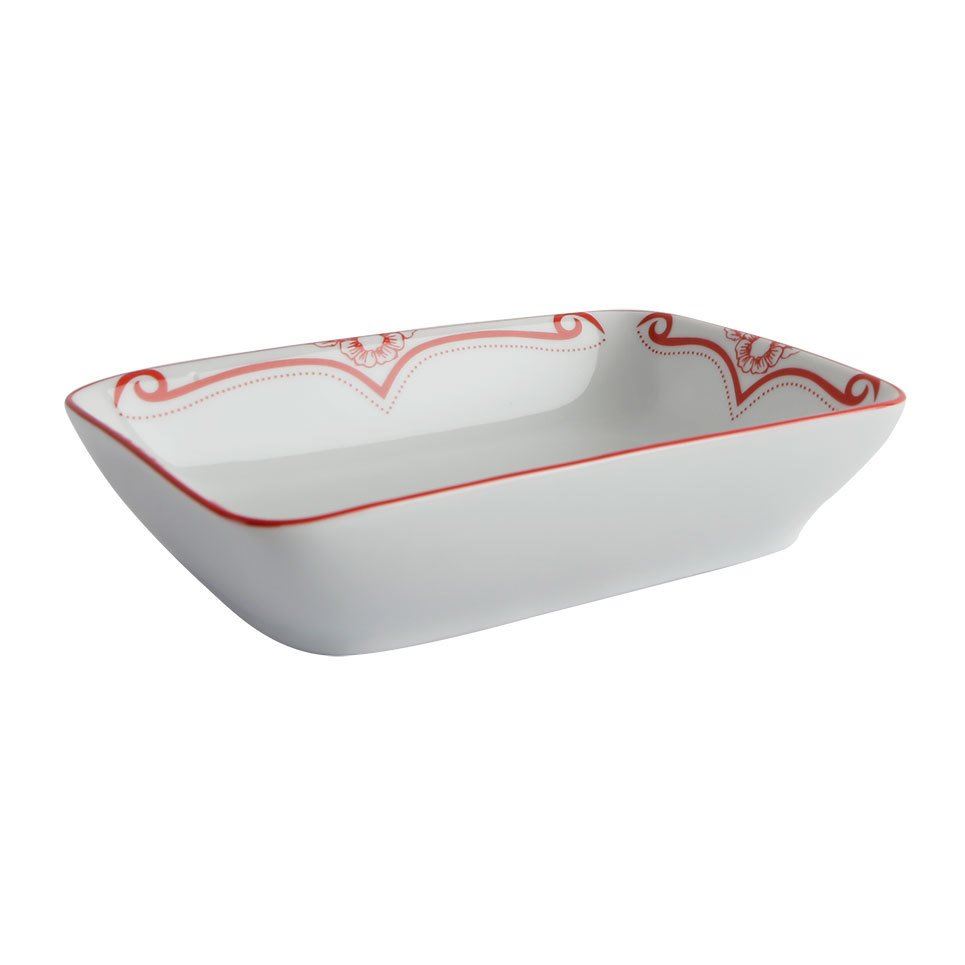 Red ManoirPorselen Salata Tabağı A+P