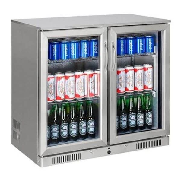 Gtech SC-228F-S Basic Line Bar Tipi Şişe Soğutucu 2 Kapılı(Paslanmaz)