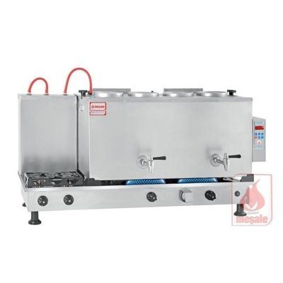 Meşale Inox Çay Kazanı, Dijital, Full Otomatik, 4 Demlikli