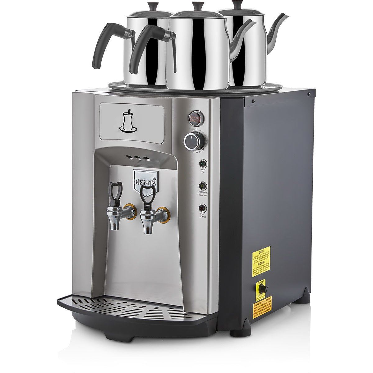 Remta 3 Demlikli Premium Jumbo Çay Makinesi 40 lt