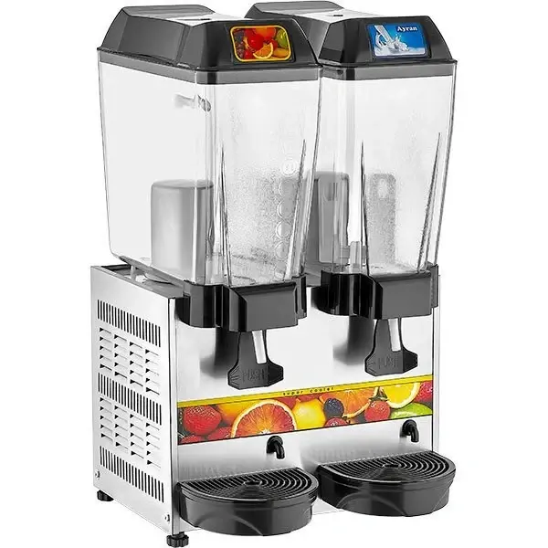 ST13 Çiftli Şerbet+Ayran Soğutucu 20+20 lt
