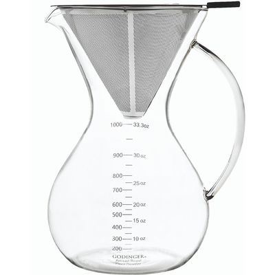 Cam Kahve Demleme - Filtreli 1000 Ml (CK-1000)