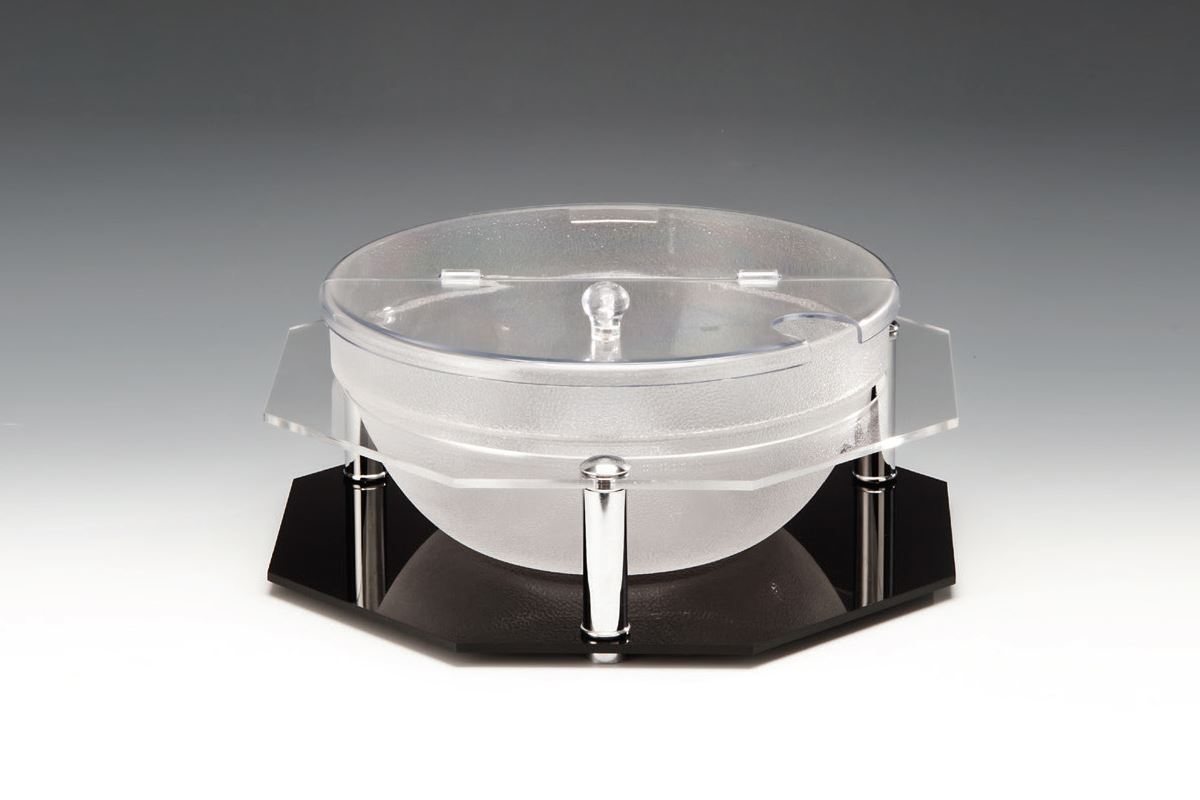 Polycarbonat Kaseli Teşhir Standı / 29 cm