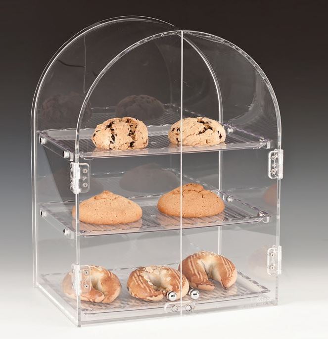 Polycarbonat Tepsili Teşhir Standı
