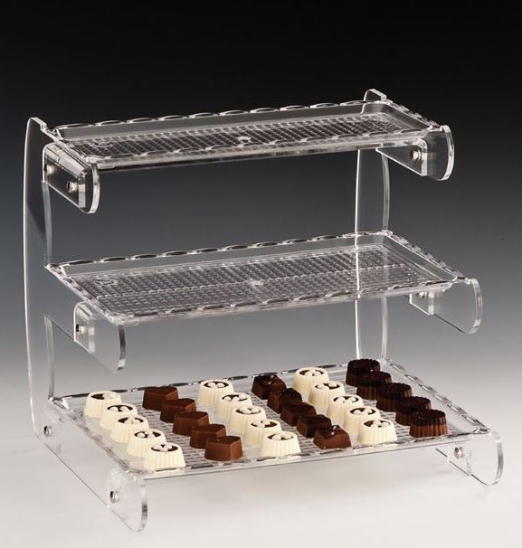 Polycarbonat Tepsili Teşhir Standı