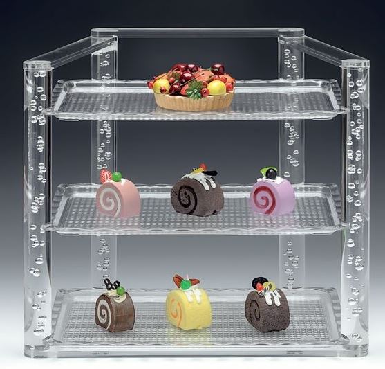 Polycarbonat Tepsili Teşhir Standı