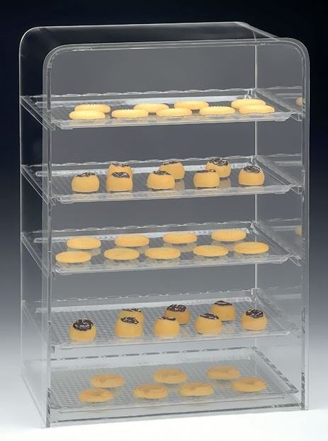 Polycarbonat Tepsili Teşhir Standı