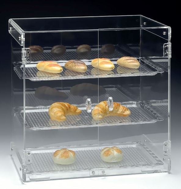 Polycarbonat Tepsili Teşhir Standı