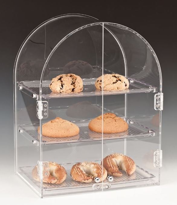 Polycarbonat Tepsili Teşhir Standı