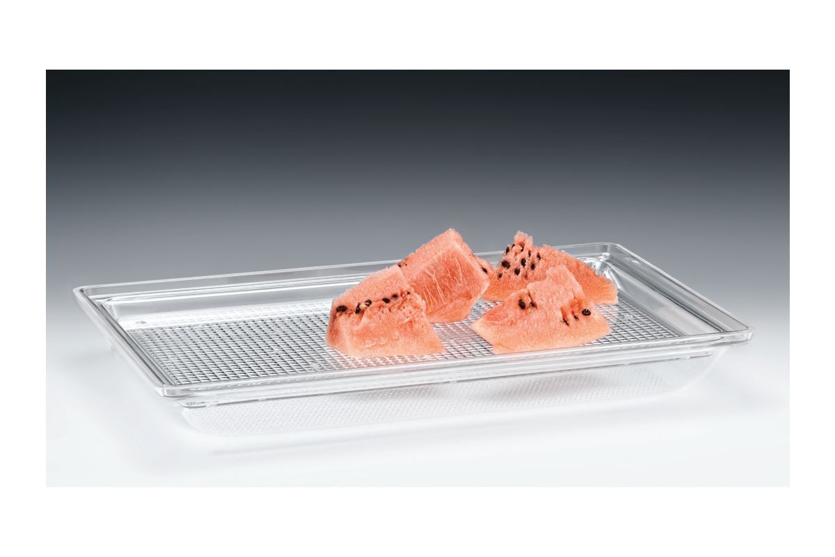 Karpuz Teşhir Tepsisi (Polycarbonat Tepsili Akrilik Altlı) / Büyük