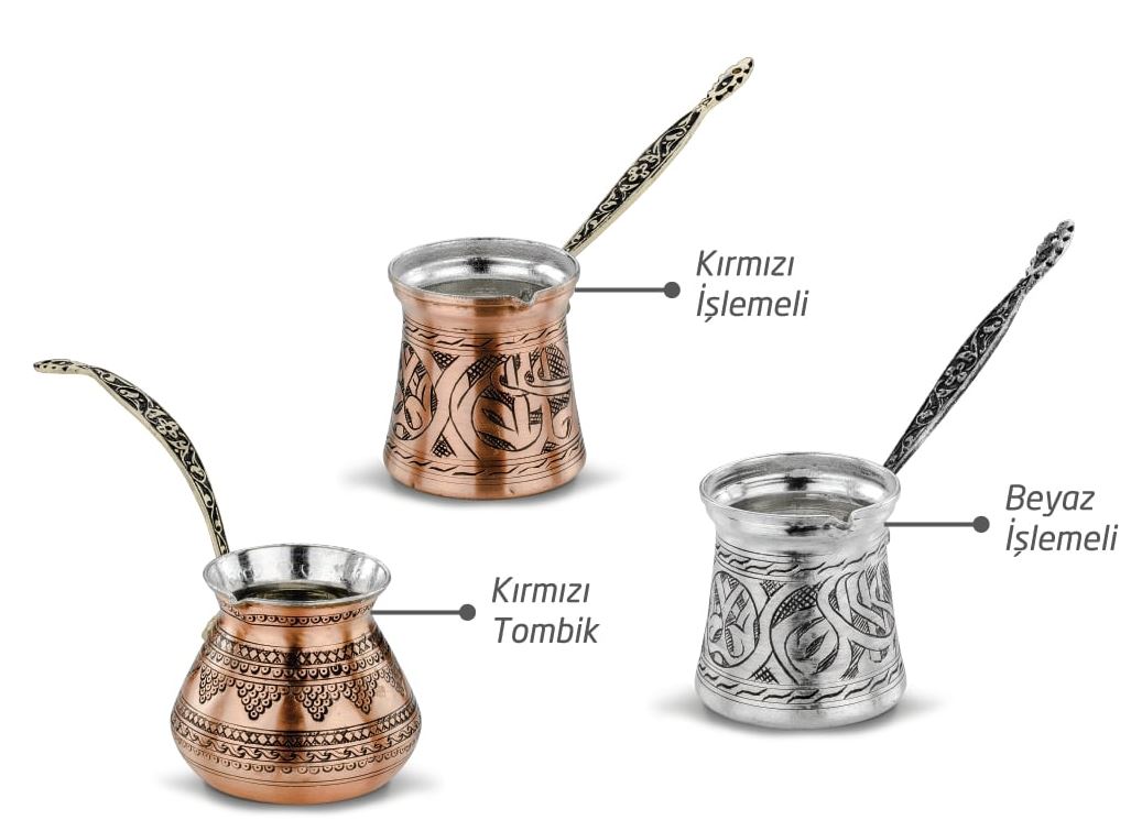 Bakır Cezve – Antep İşlemeli