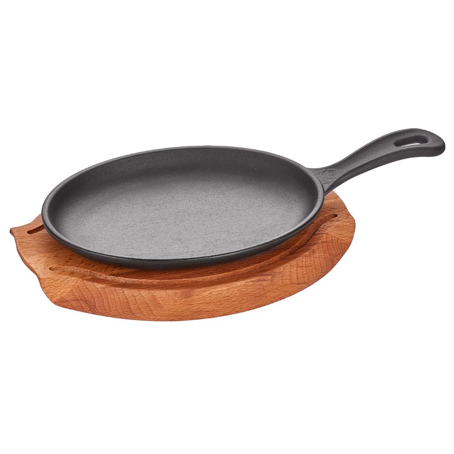 Döküm Demir Oval Saplı Fajita + Nihale