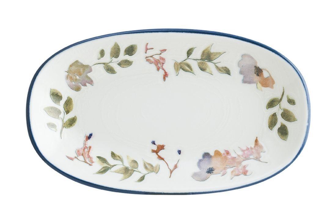 Spring Porselen Oval Tabak 19 cm